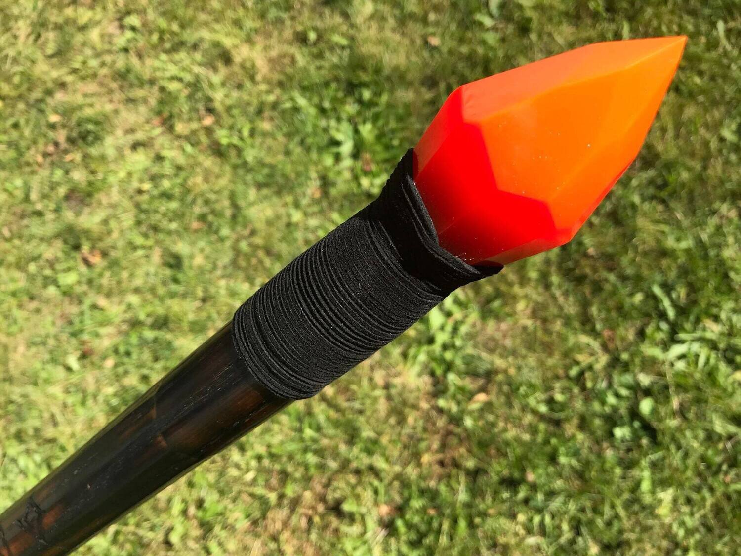 Neon Orange Wizard Staff of Hellish Magma