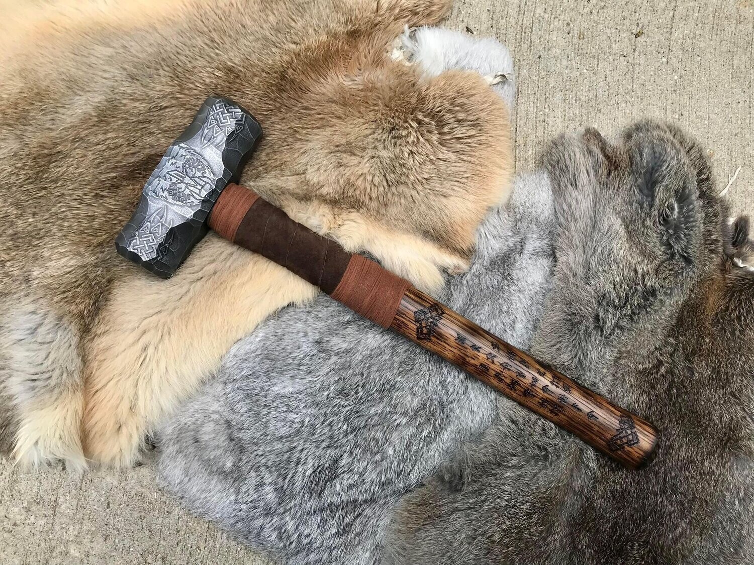 Bear Mjolnir Hammer- Engraved