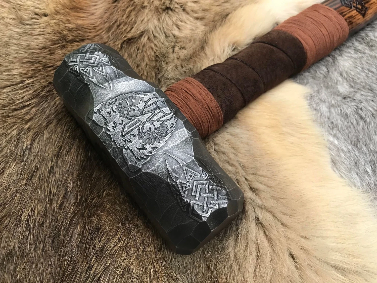 Bear Mjolnir Hammer- Engraved