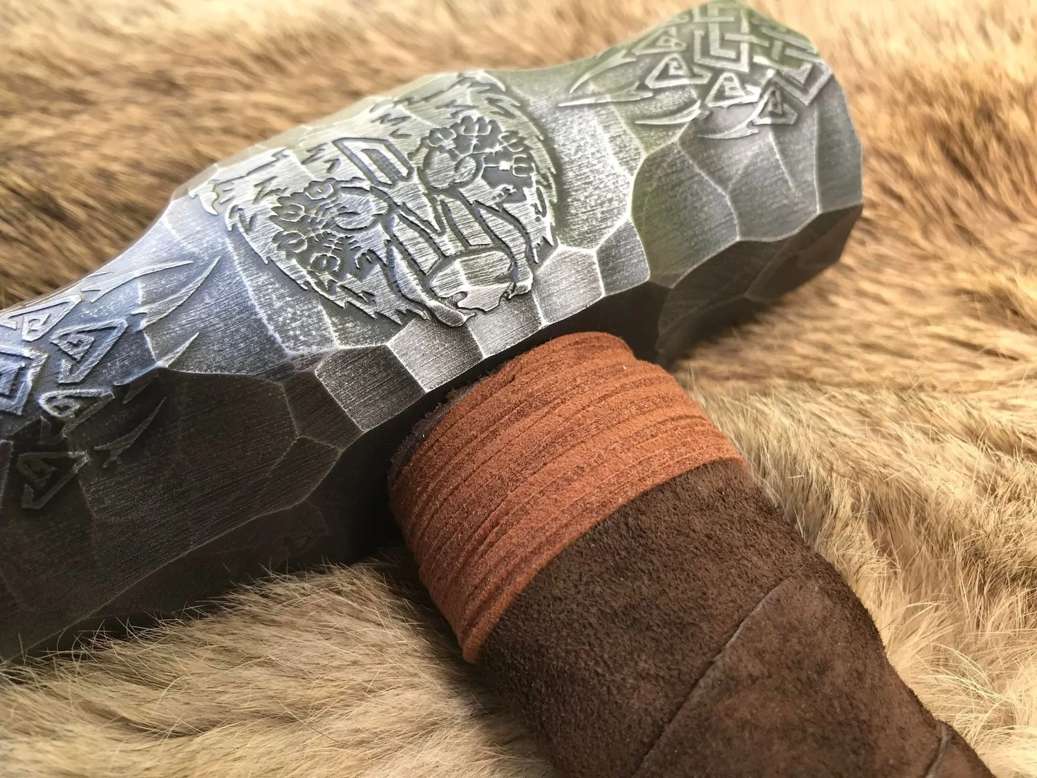 Bear Mjolnir Hammer- Engraved