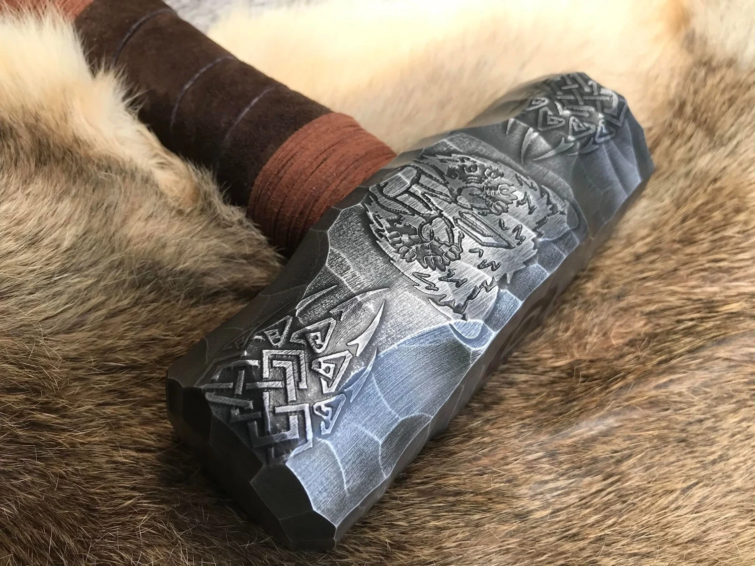 Bear Mjolnir Hammer- Engraved