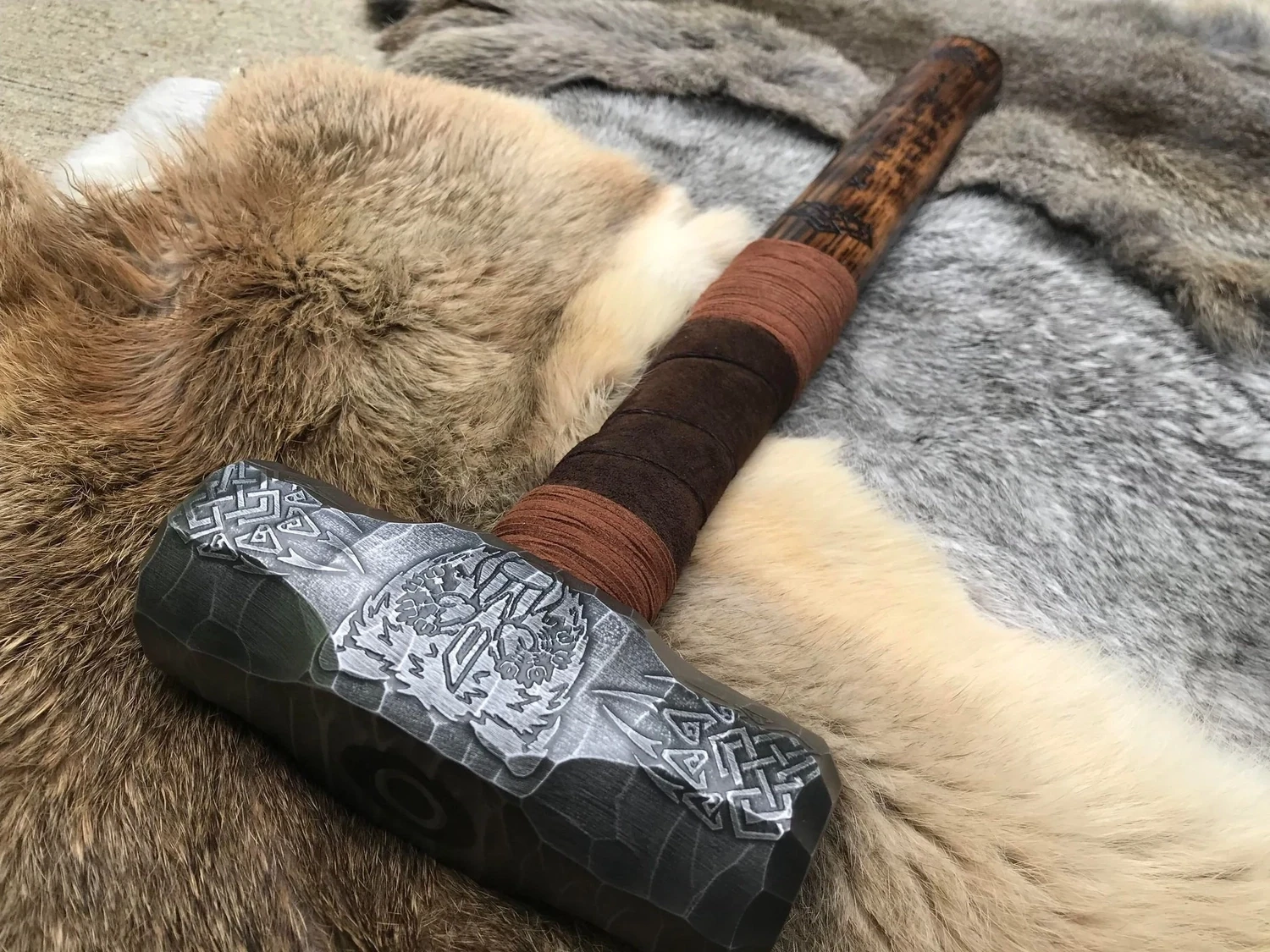 Bear Mjolnir Hammer- Engraved
