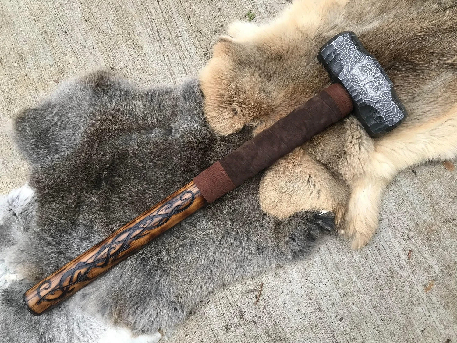 Large Viking Yggdrasil Hammer