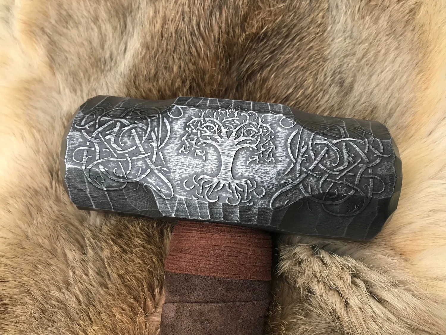 Large Viking Yggdrasil Hammer