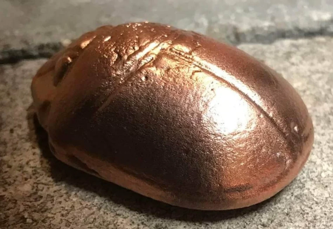 Hand Poured Copper Scarab