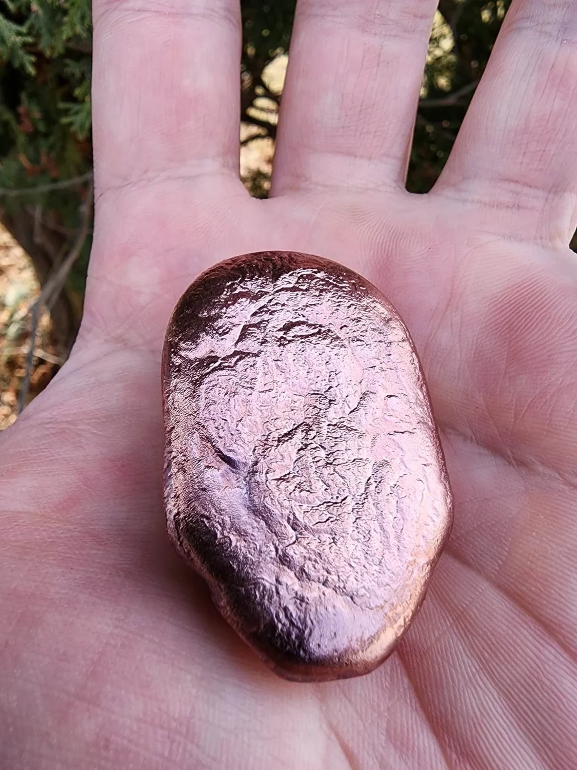 Hand Poured Copper Scarab