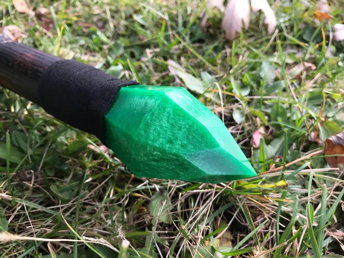 Jade Dragon Wizard Staff