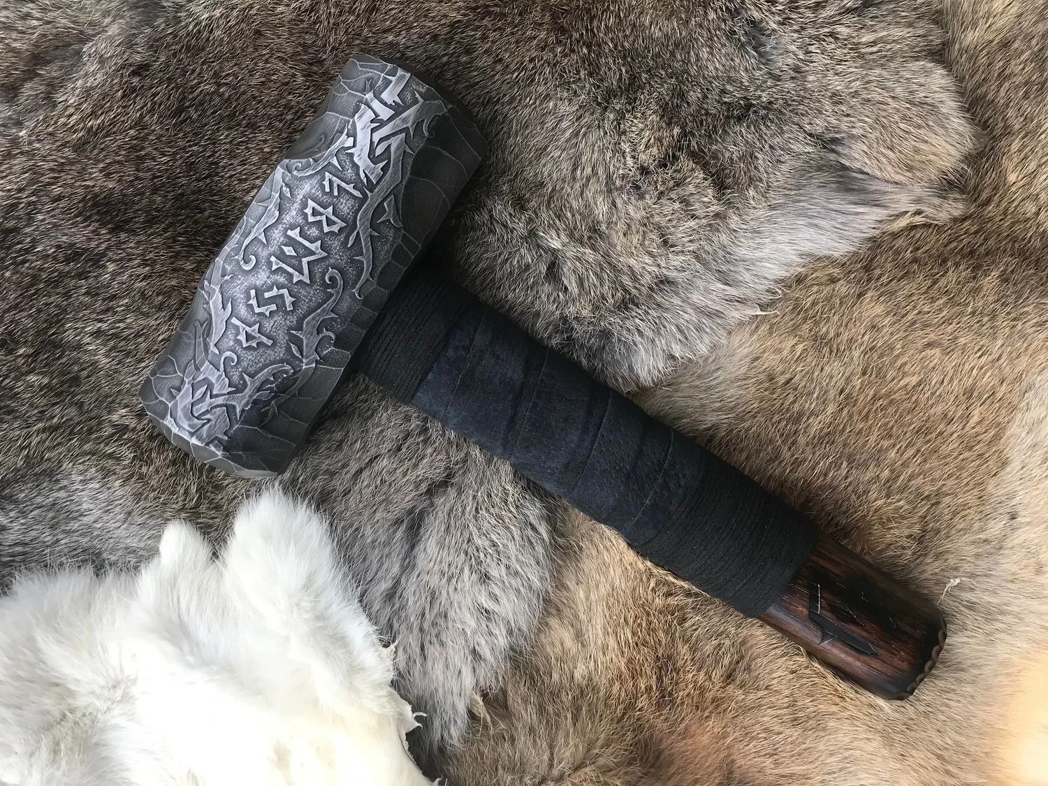 Runic Cursed Viking Hammer