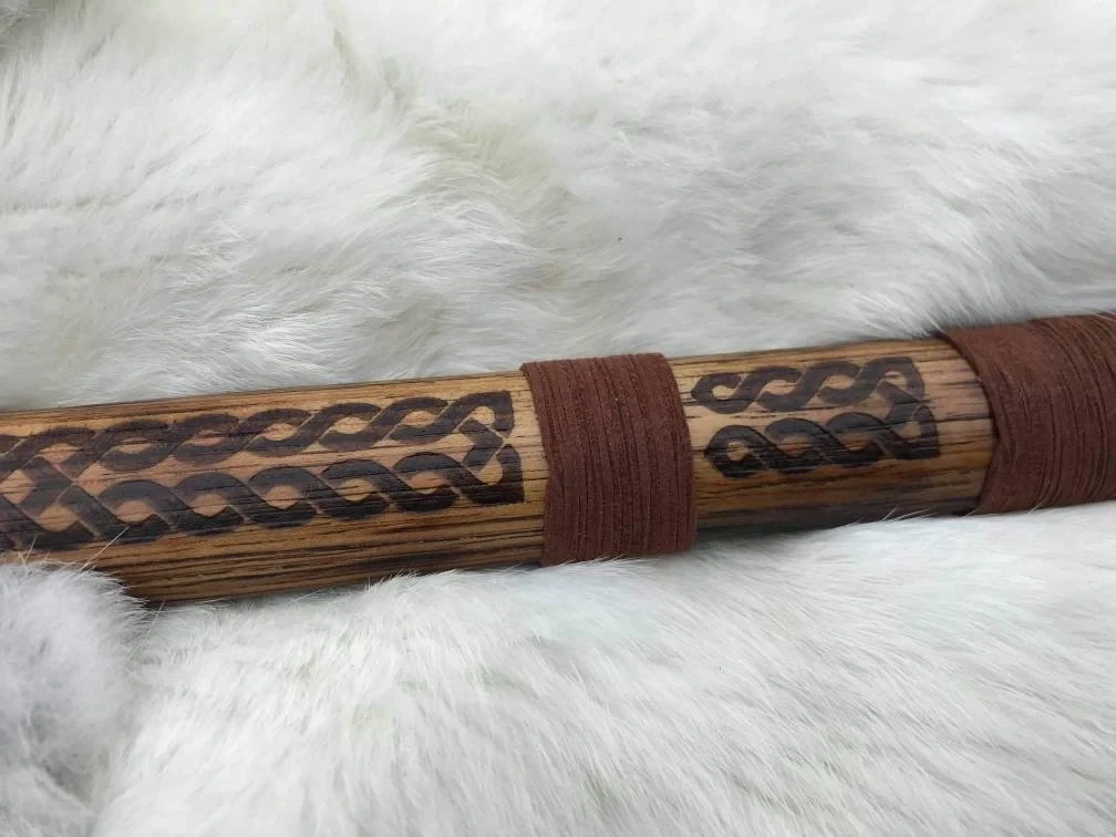 Wolves Skoll and Hati Viking Hand Axe Engraved Modified Cold Steel Axe