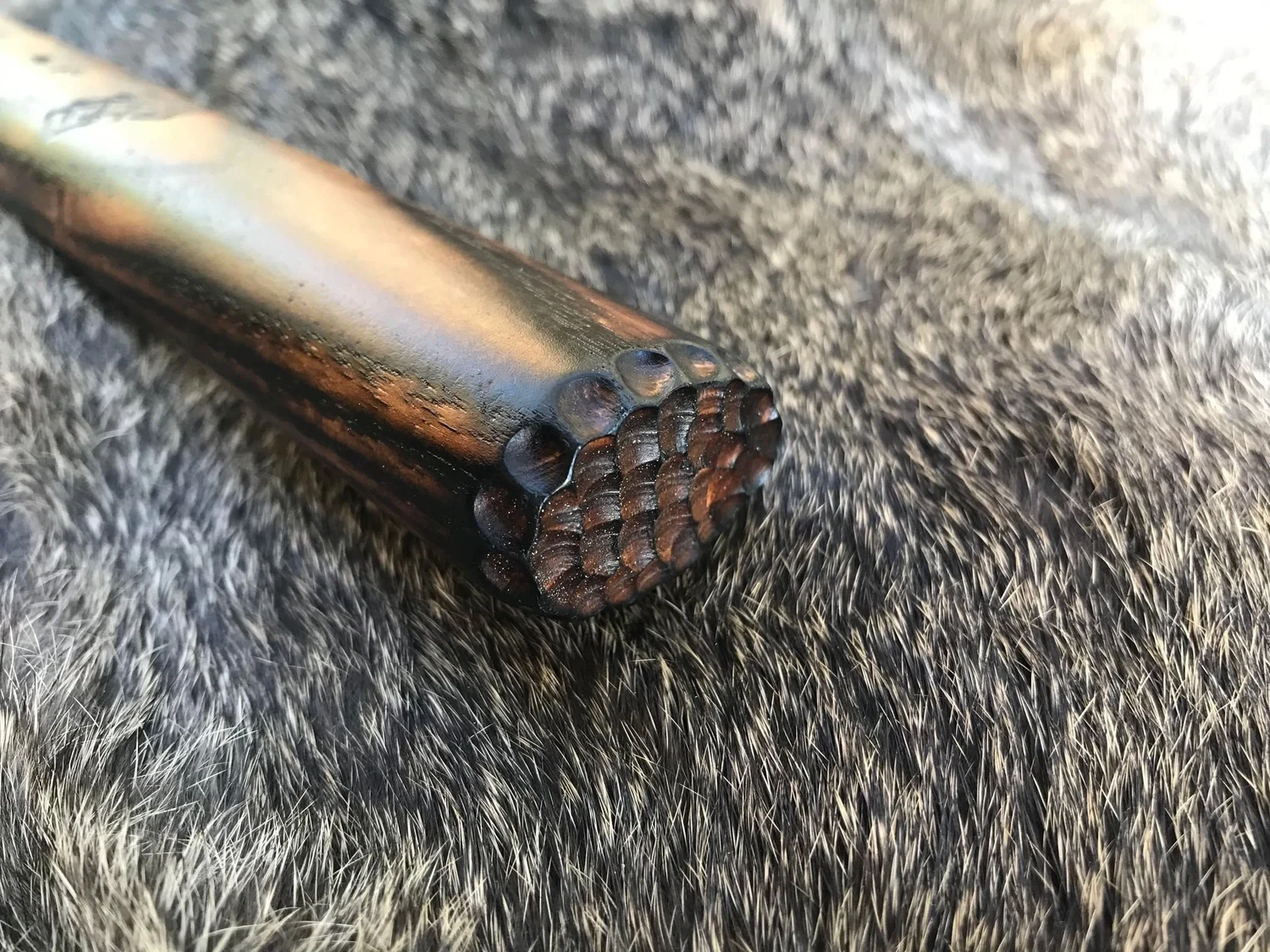 Bear Viking Hand Axe Engraved Modified Cold Steel