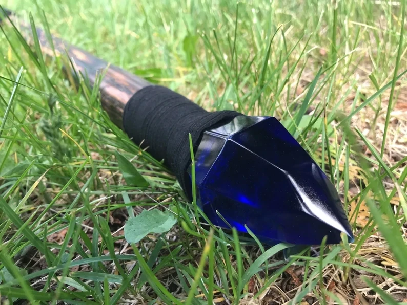 Blue Wizard Staff of Lightning