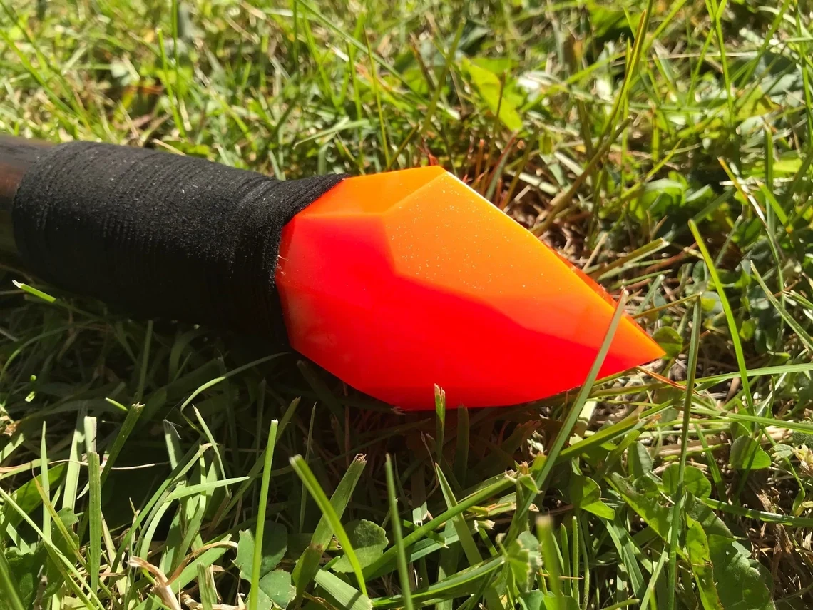 Neon Orange Wizard Staff of Hellish Magma