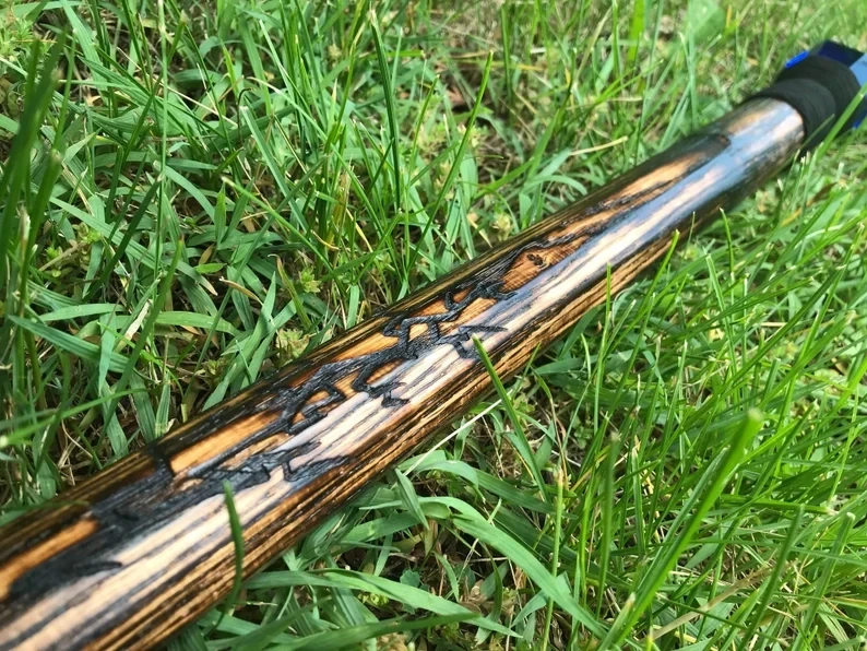 Blue Wizard Staff of Lightning