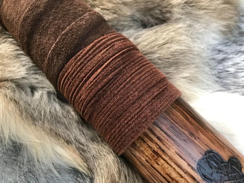 Large Viking Ram Berserker Hammer Hand Engraved Burned and Carved