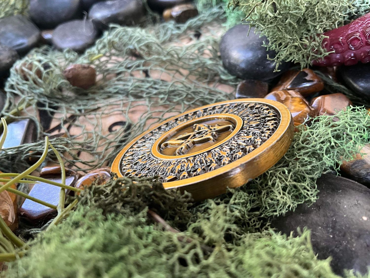 Cthulhu Coin with Great Dreamer and Elder Sign