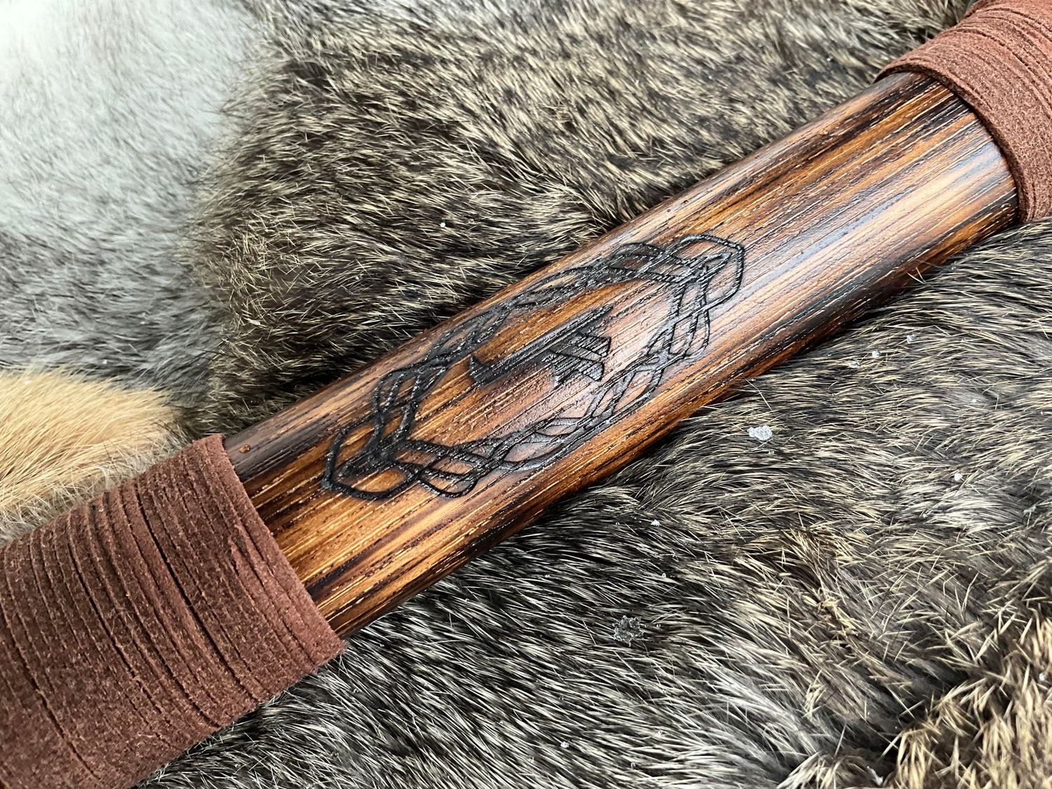 Norse Dragon Knot Bearded Hand Axe