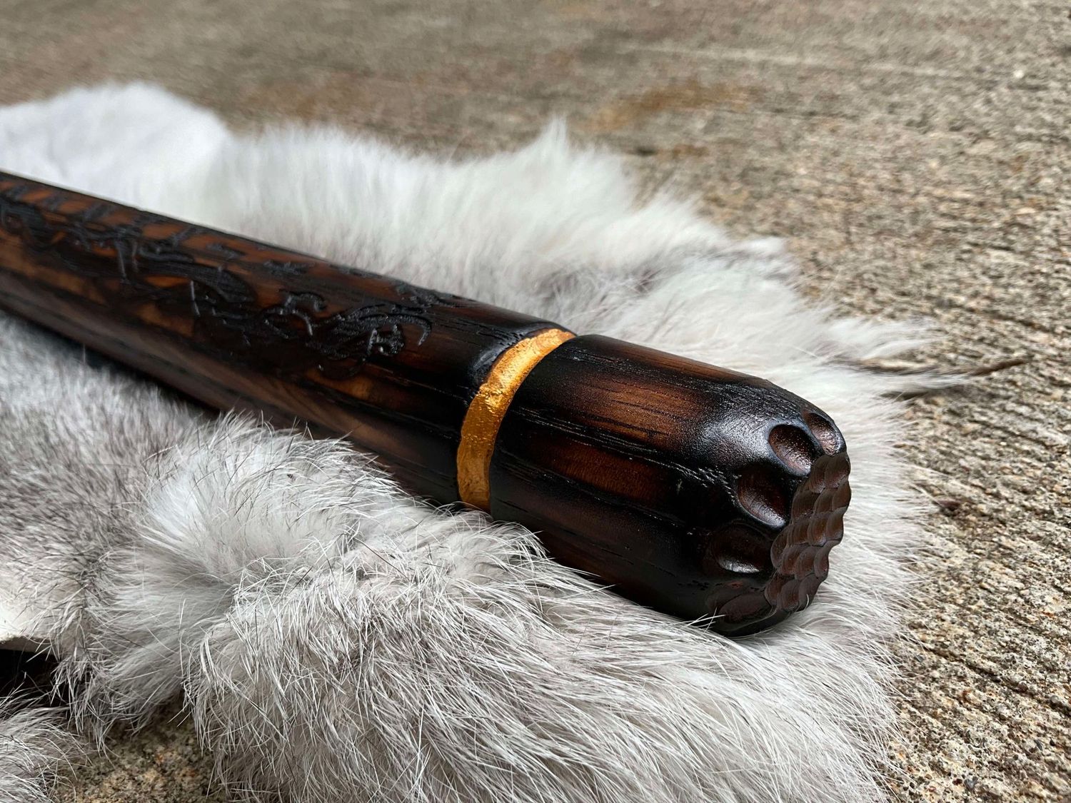 Nidhogg Rune Engraved Quarter Staff