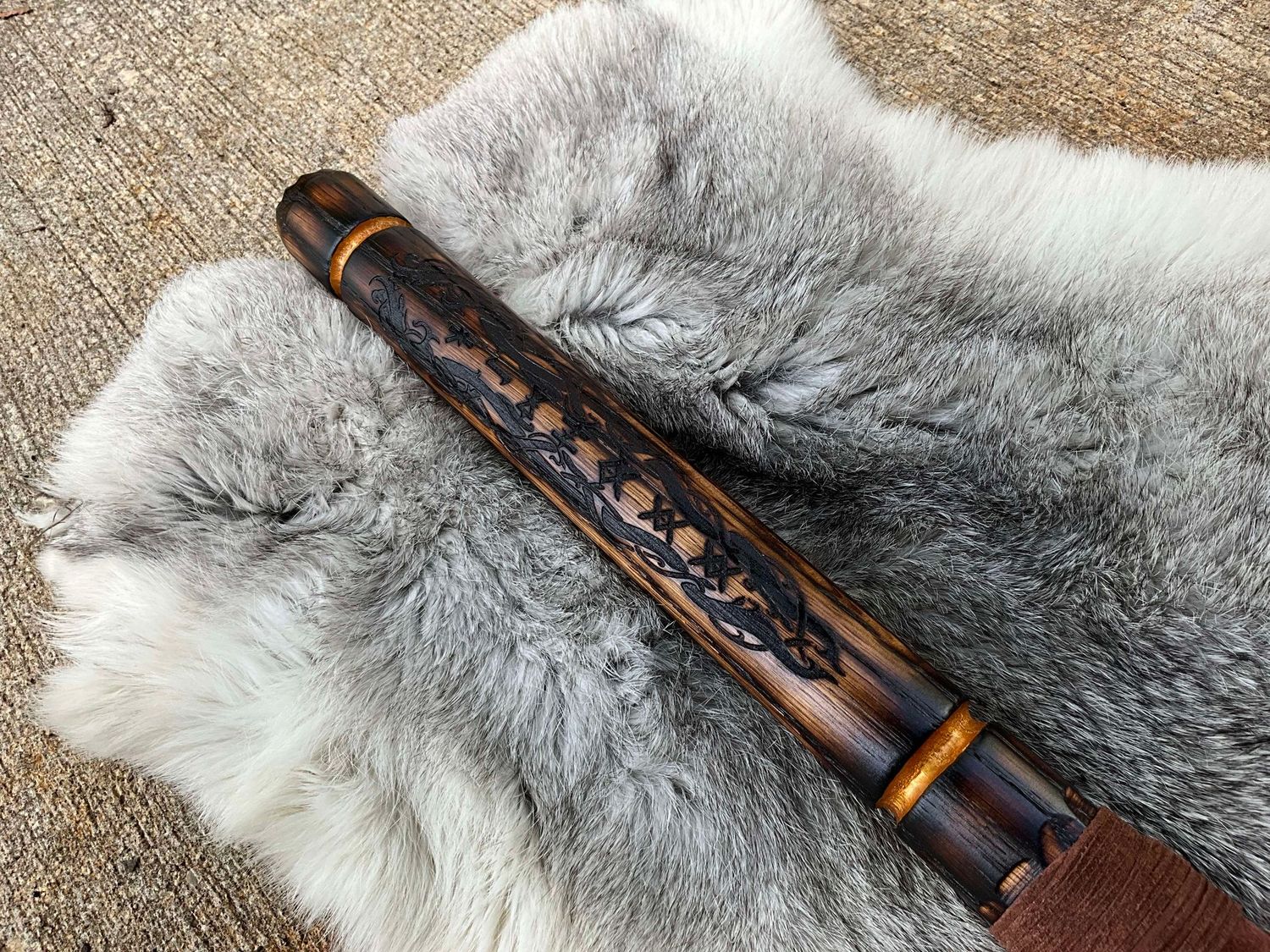 Nidhogg Rune Engraved Quarter Staff