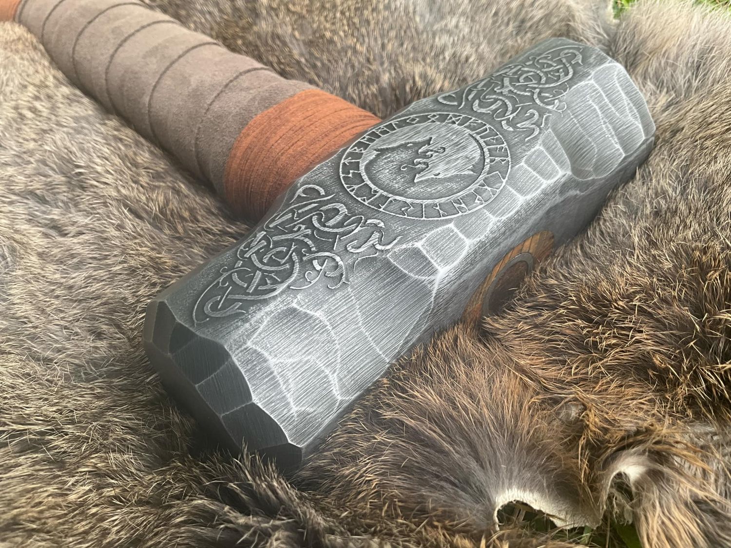 Long Handle Wolf Hammer