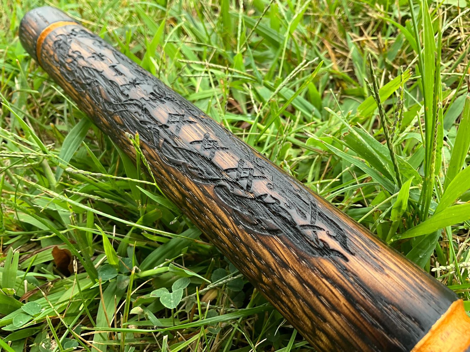Dual Sided Engraved Bo Staff