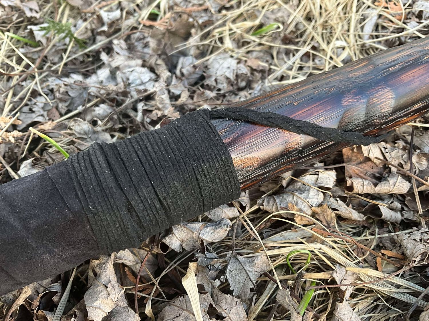 Copper Nidhogg Rune Staff- solid oak