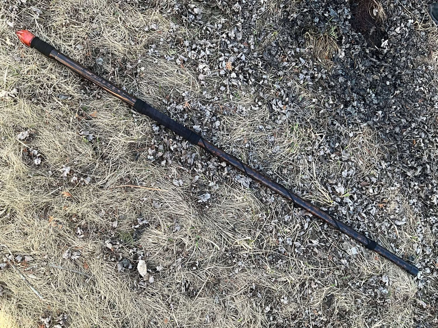 Copper Nidhogg Rune Staff- solid oak