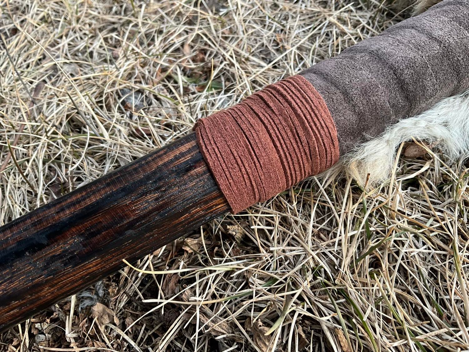Wolf Quarterstaff Walking Stick