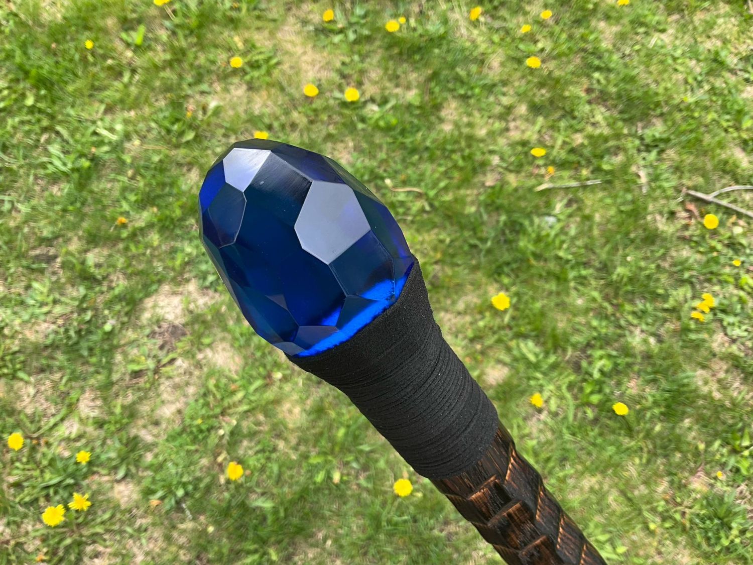Sapphire Dragon Scale Staff