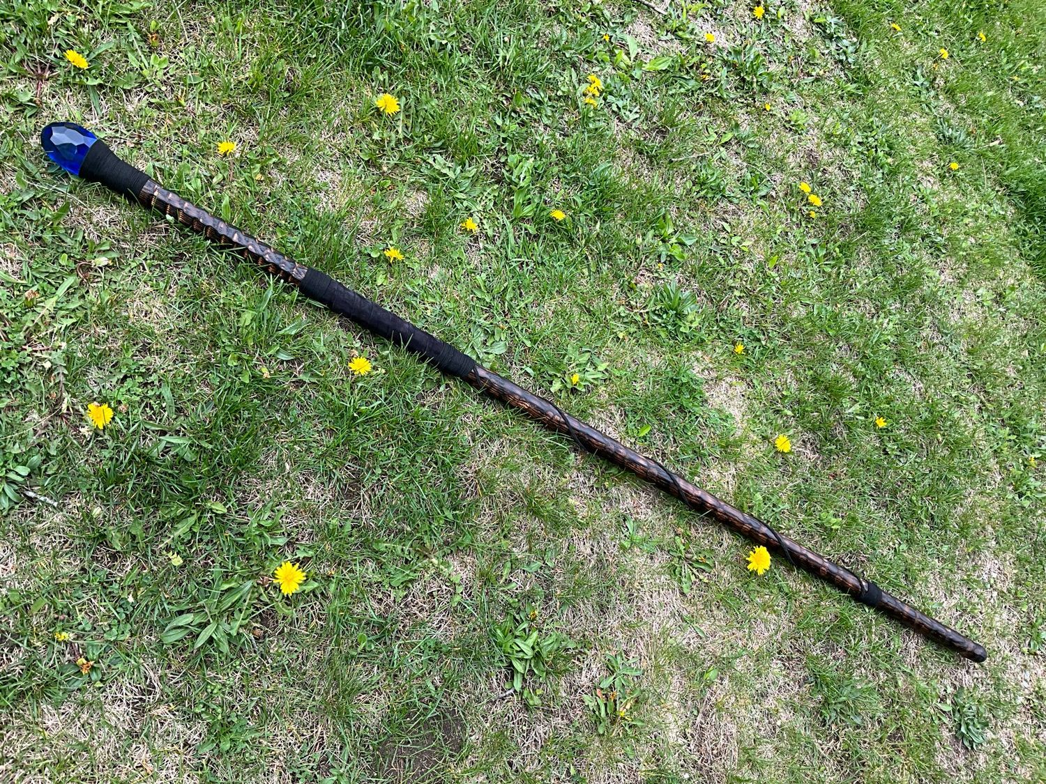 Sapphire Dragon Scale Staff