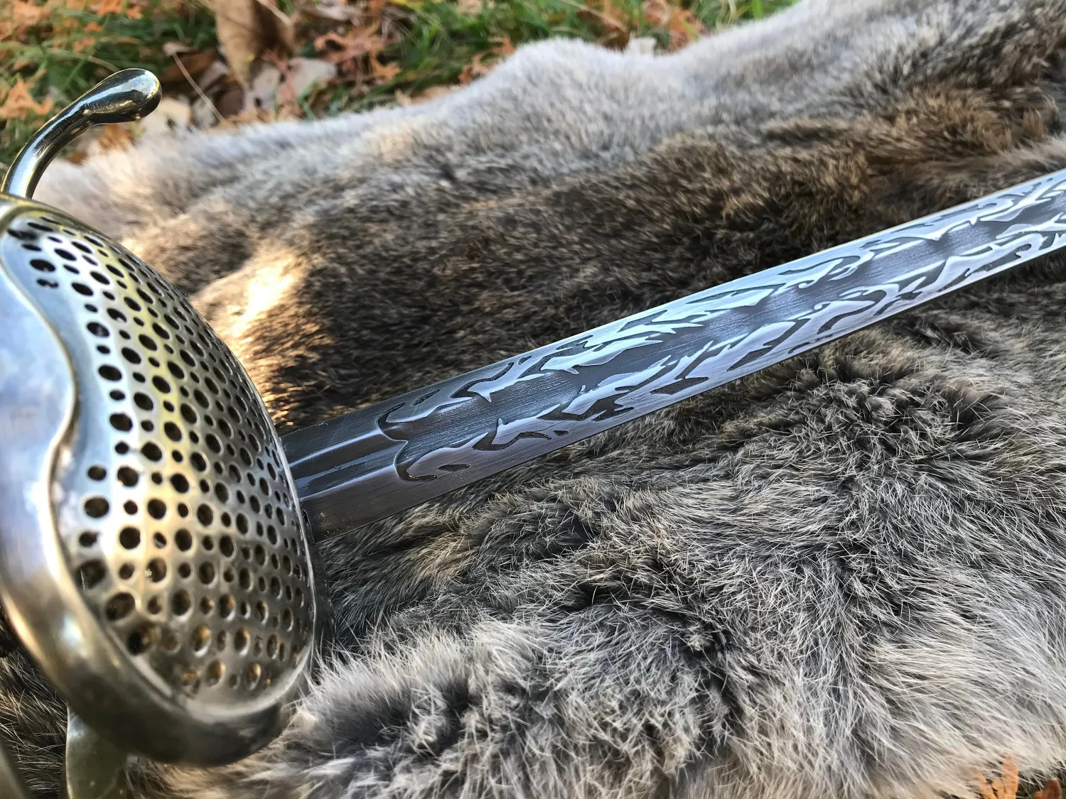 Briar Engraved Cavalier Rapier