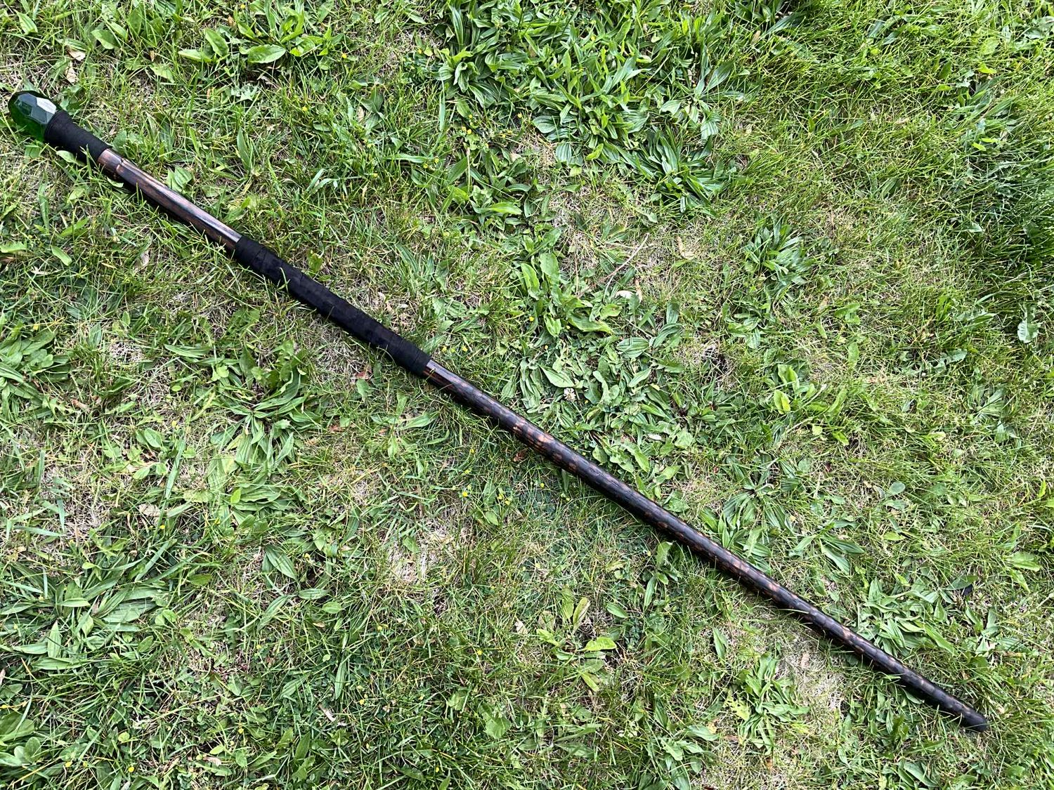 Green Faceted Wizard Staff
