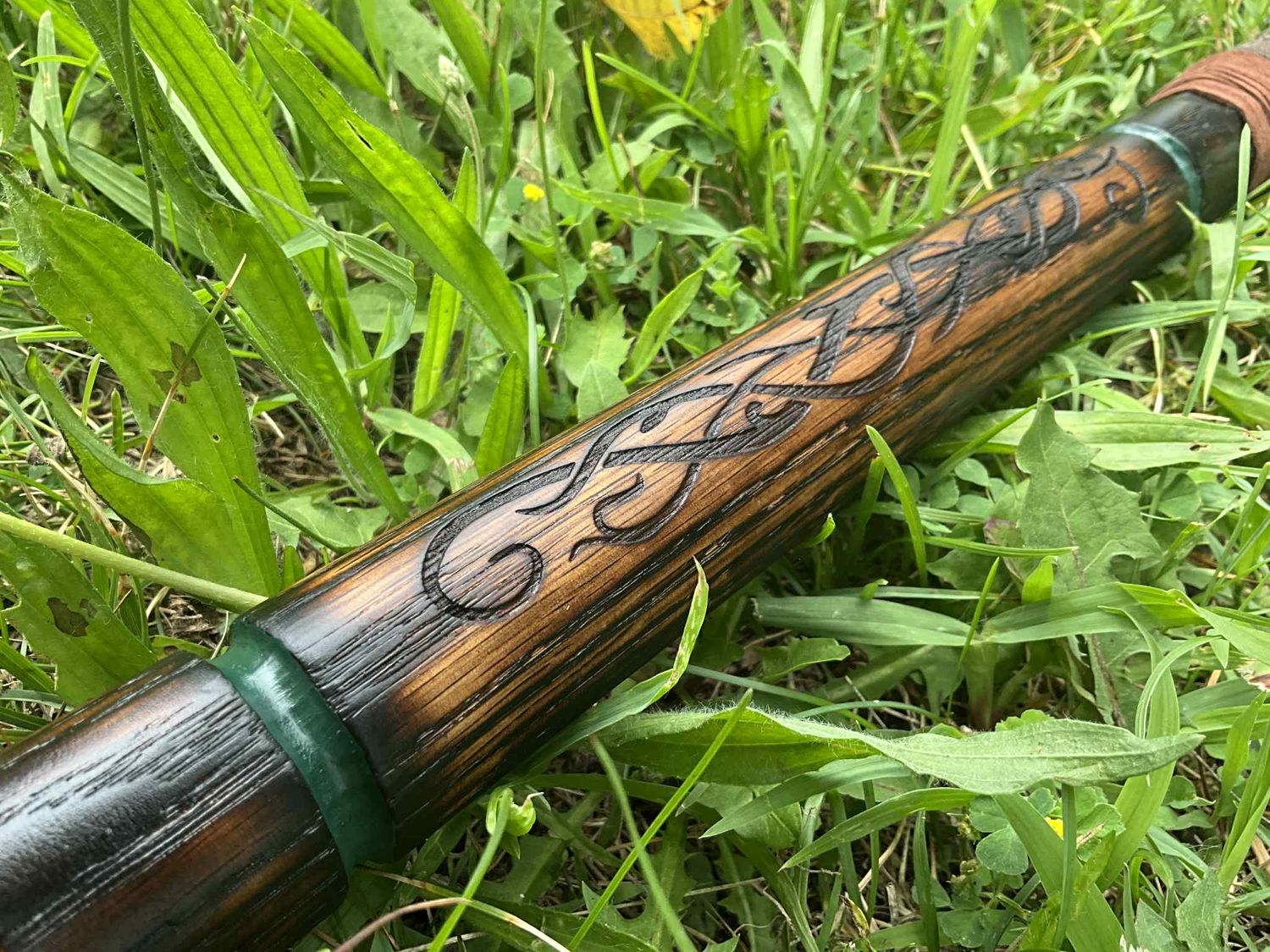 Green Nature Hiking Staff