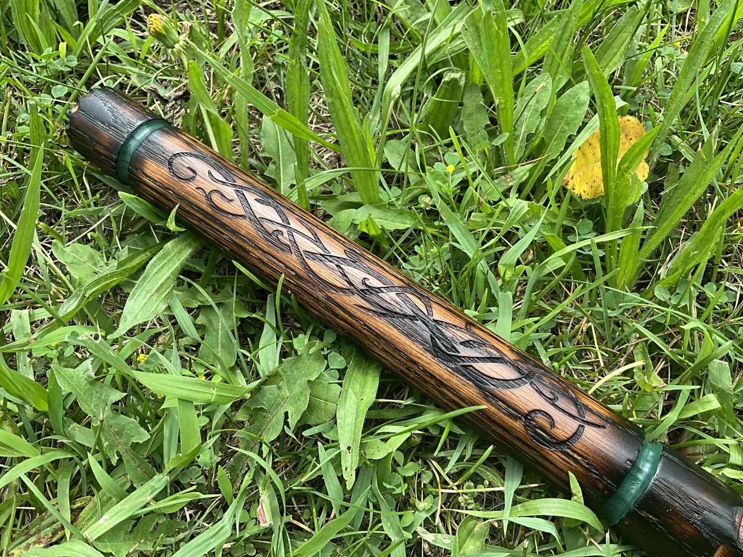 Green Nature Hiking Staff