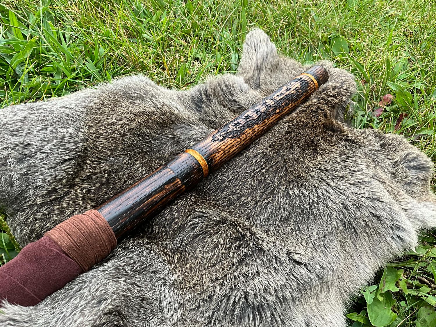 Dual Sided Engraved Bo Staff