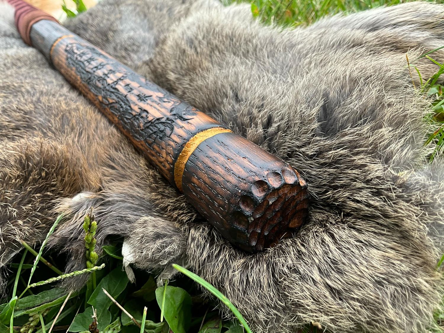 Dual Sided Engraved Bo Staff