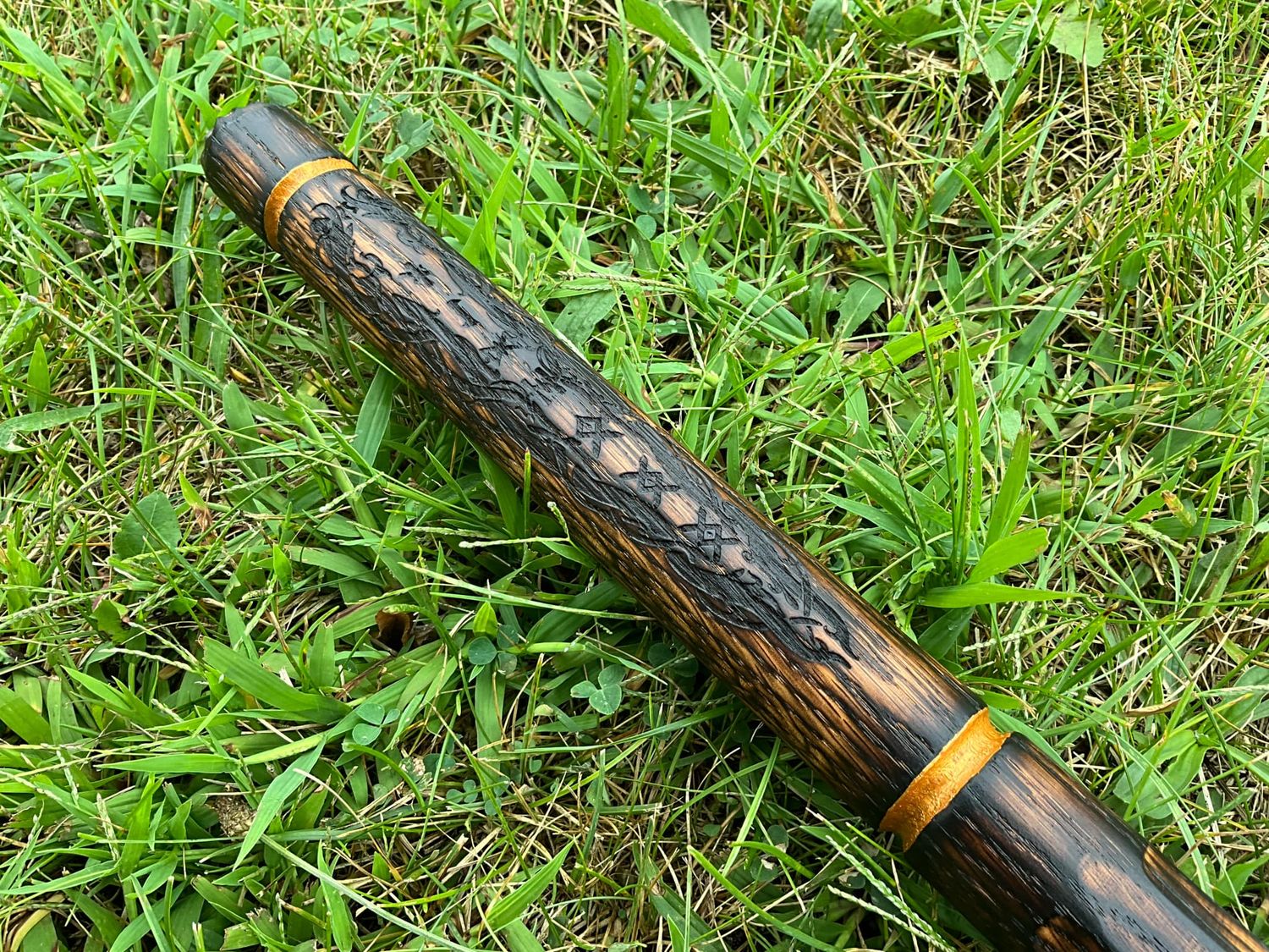 Dual Sided Engraved Bo Staff