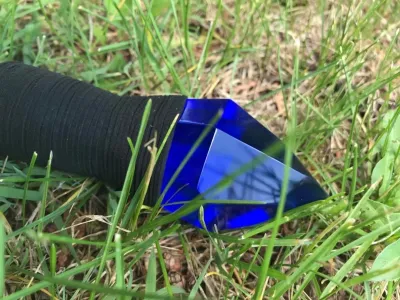 Blue Wizard Staff of Lightning