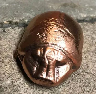 Hand Poured Copper Scarab