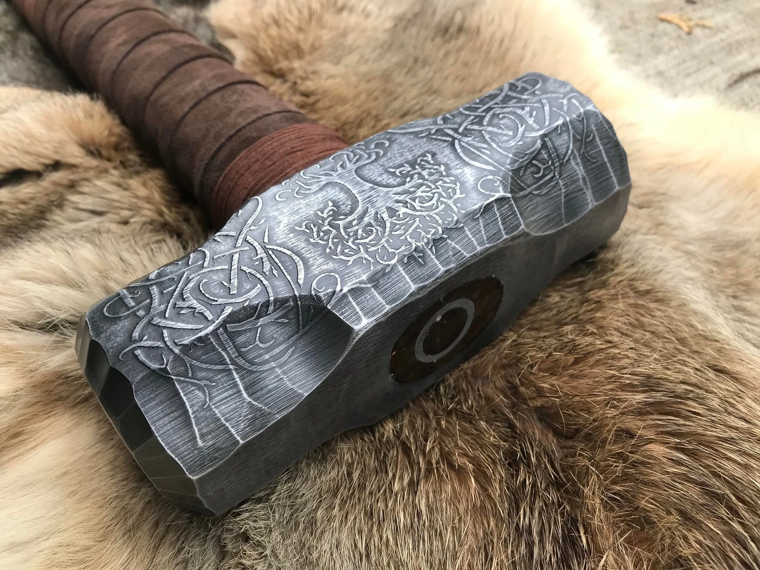 Large Viking Yggdrasil Hammer