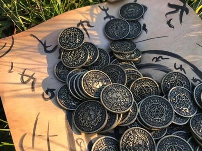 100 x Yog-Sothoth Lovecraft Mythology Coins- Antiqued