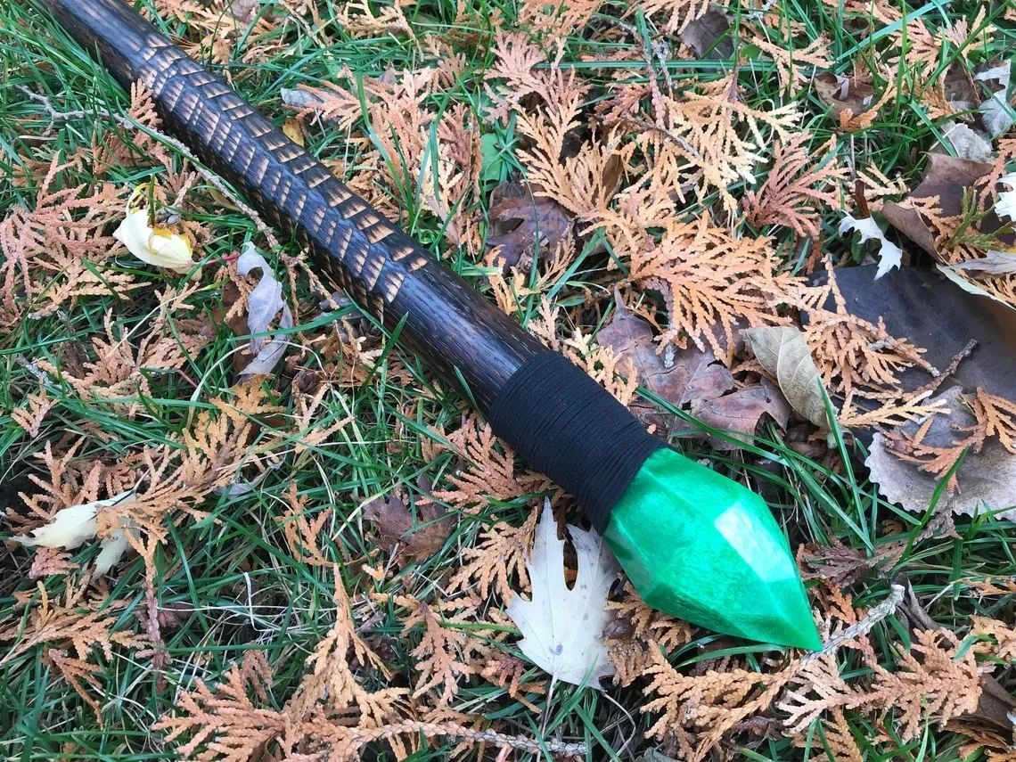 Jade Dragon Wizard Staff