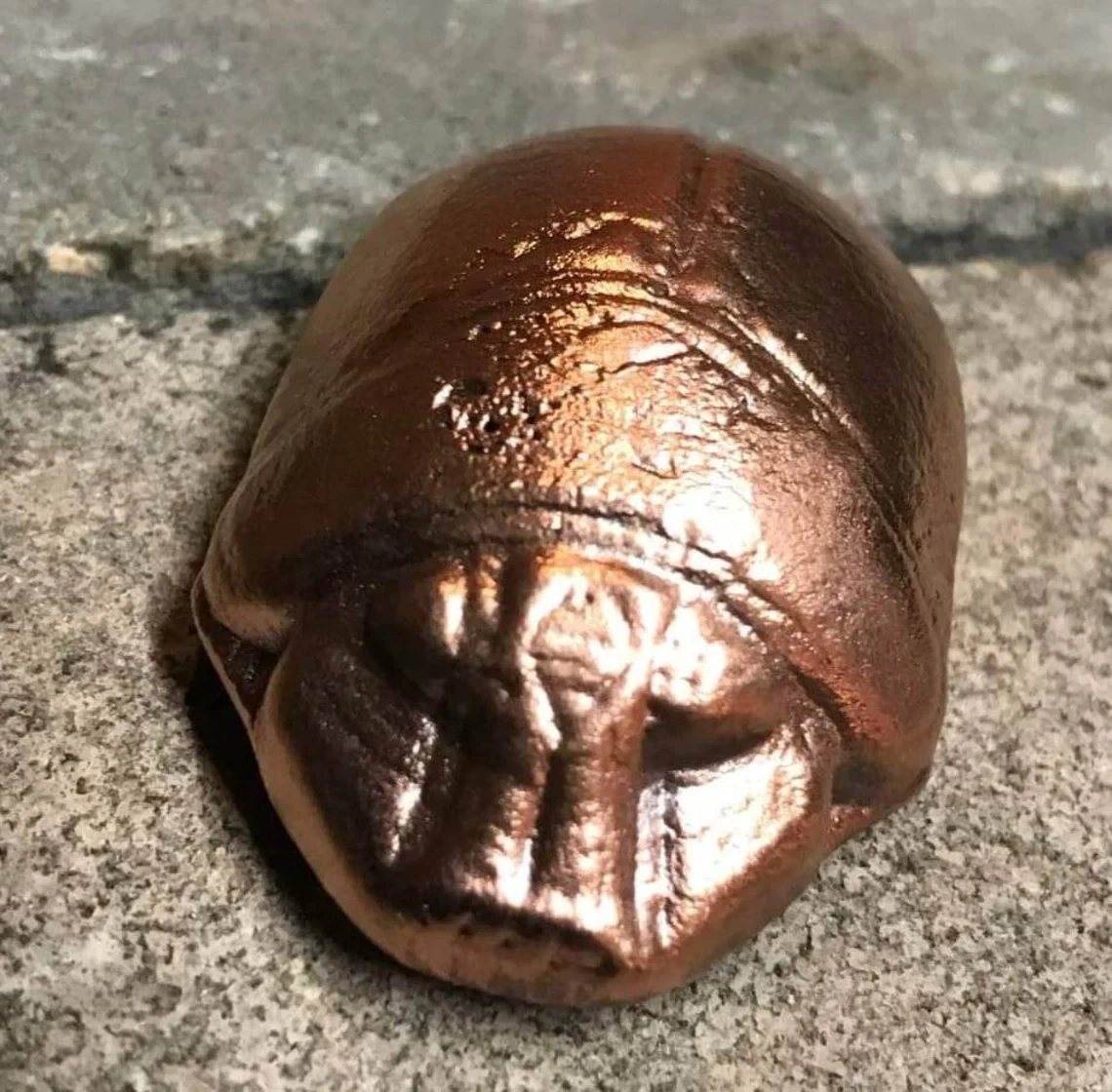 Hand Poured Copper Scarab