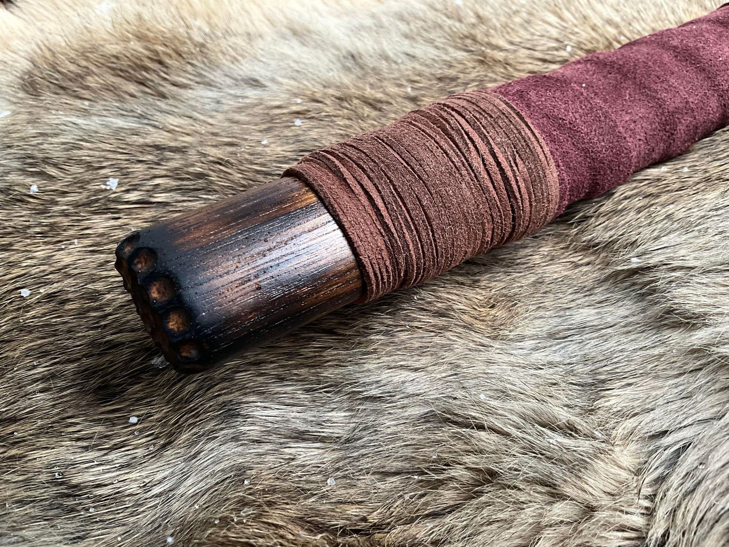Norse Dragon Knot Bearded Hand Axe