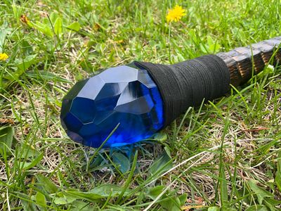 Sapphire Dragon Scale Staff