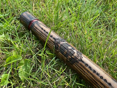 Necromancer Skull Quarterstaff