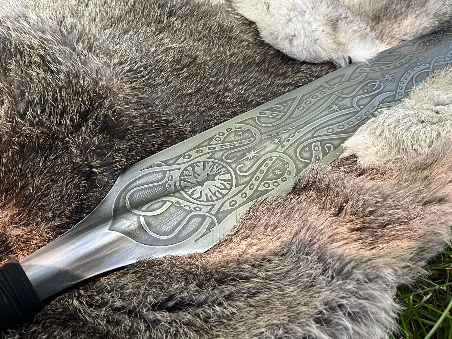 Eldritch Tentacle Engraved Cthulhu Spear