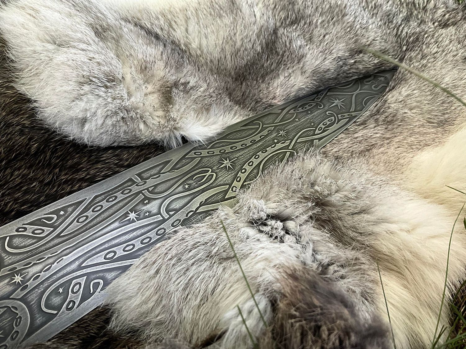 Eldritch Tentacle Engraved Cthulhu Spear