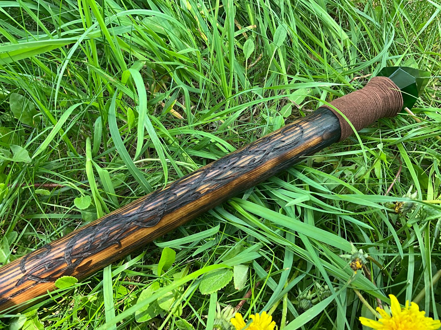 Green Vine Wizard Staff