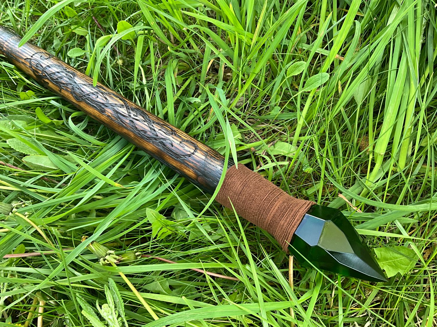 Green Vine Wizard Staff