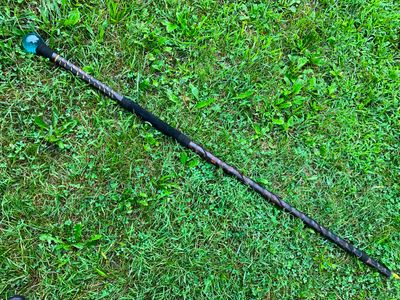 Teal Orb Dragon Scale Staff